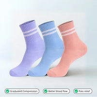 1 paio di calze a compressione 3D colorate